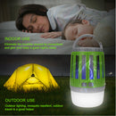 2 in 1 USB Rechargeable LED  Mosquito Dispeller Killer Lamp High/Low Light 360-400NM UV Mosquito Zapper Light For Bedroom, Garden,Camping