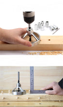 Drillpro 16pcs Drill Guide Hole Vertical Pocket Jig 5/6/7/8/9/10/12mm 90 Degree Drill Hole Punch Locator Kit Woodworking Tools