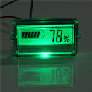 Excellway Battery Capacity Tester with LCD Indicator for 12V 24V 30V Lead acid Lithium LiPo