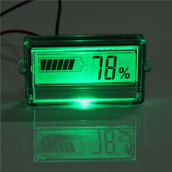 Excellway Battery Capacity Tester with LCD Indicator for 12V 24V 30V Lead acid Lithium LiPo