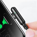 CAFELE 3A Type C Quick Charging 90 Degree Double Elbow Nylon Braided Data Cable For Oneplus 7 HUAWEI P30 Mate20 XIAOMI MI9 S10 S10+