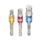 Drillpro 3Pcs Power Screwdriver Extension Bar Adapter 1/4 Inch Hex Shank Power Screwdriver Driver Socket Bit