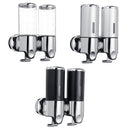 Wall Mount Bathroom Sanitizer Soap Dispenser Shower Round Shampoo Bottle