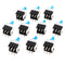 500pcs 8 x 8mm 6 Pin Touch Self-Locking On / Off Switch Push Button Switch Latching Switch