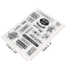 Birthday Transparent Sheet Scrapbooking Craft Card Clear Rubber Stamp Cling Set