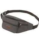 Mens Canvas Waist Fanny Pack Military Travel Hiking Belt Bag Functional Waist Bag
