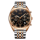 LIGE 9852 24 Hour Date Display Men Wrist Watch Business Style Quartz Watch