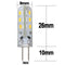 Kingso G4 1.5W Non-dimmable Warm White SMD3014 LED Light Bulb for Car Boat Chandelier Indoor Use
