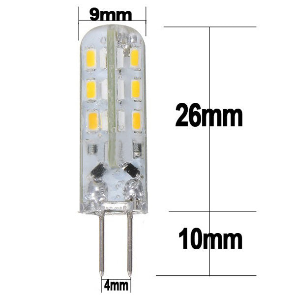 Kingso G4 1.5W Non-dimmable Warm White SMD3014 LED Light Bulb for Car Boat Chandelier Indoor Use