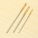 18Pcs 3 sizes Large Knitting Sewing Needles Gold Eye Needle Embroidery Tapestry DIY Tools