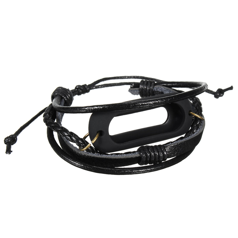 Leather Bracelet For Xiaomi Mi Band 2 Smart Wristband