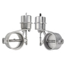 63mm 2.5'' Stainless Exhaust Control Valve Switch Kit Vacuum Actuator Open/Close Style
