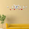 Honana DX-X2 Creative Love 3D Acrylic Mirror Wall Sticker Quartz Clocks Watch Large Home Decor