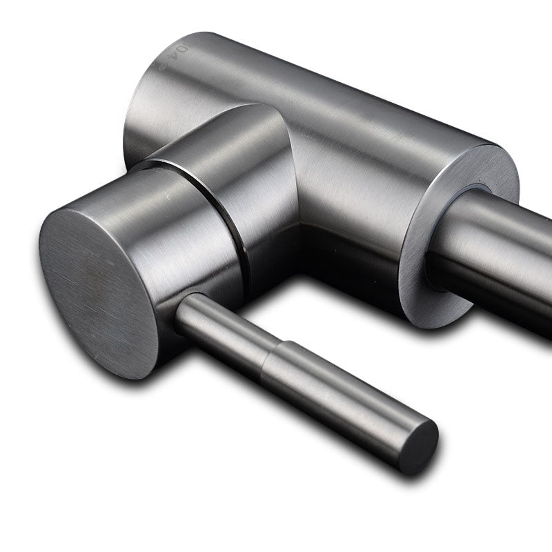 KCASA KC-303 Stainless Kitchen Sink Faucet Single Handle Rotation Spout Deck Cold and Hot Water