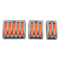 Excellway 60Pc 2/3/5 Hole Electrical Connectors Wire Block Electrical Wire Connector Terminal