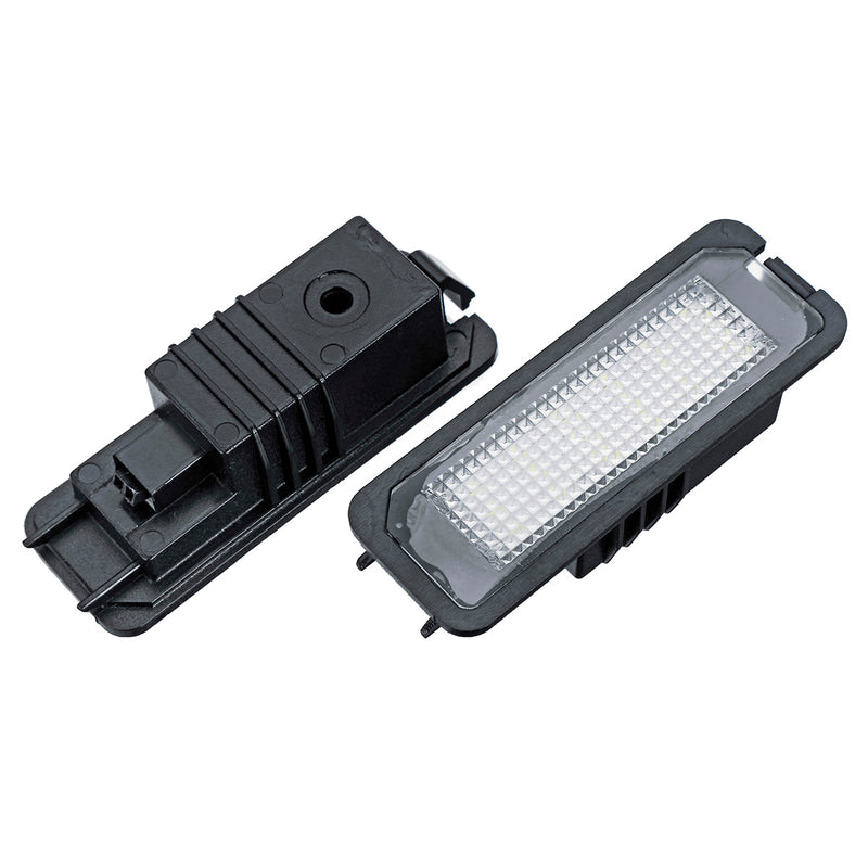18 LEDs License Number Plate Lights White CAN-bus Error Free Pair for VW Golf EOS Passat Polo CC