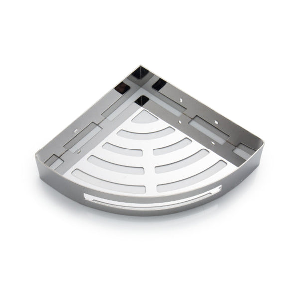 304 Stainless Steel Drain Shelf Bathroom Corner Frame Storage Tripod Single Layer Triangle Basket