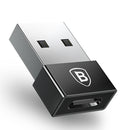 Baseus USB Male to Type C Female 2.4A Cable OTG U Disk Charger Adapter Plug Converter for Samsung S8