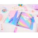 Spiral Notebook Planner Organizer Dividers Agenda Weekly Personal Travel Diary Journal Laser Transparent Rainbow Note Books