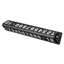 Universal Car License Plate Frame Phone Number Stop Plate Sticker Luminous Temporary Parking Card Rotatable Hiding