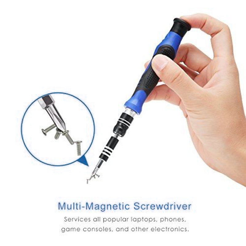 58 In 1 Multi-function Precision Screwdriver Kit with 54 Bits for Phone Watch Sun Glassess Repair Tool