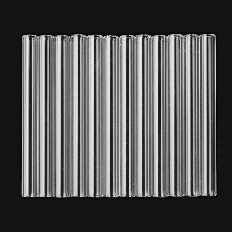 12Pcs Glass Tubing Borosilicate Pyrex Blowing Tubes Transparent