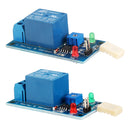 HR202 White Sensor DC 5V/12V 1 Channal Humidity Sensitive Switch Relay Module Humidity Controller Humidity Sensor Module