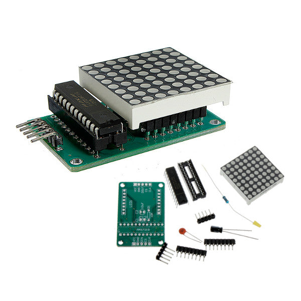 MAX7219 Dot Matrix Module DIY Kit SCM Control Module For