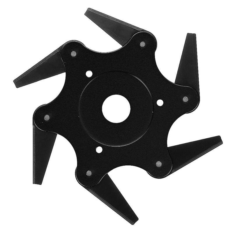 Updated Trimmer Head Green/Black/Yellow 65Mn 6 Teeth Blade Trimmer Head Brush Cutter Blade for Lawnmower