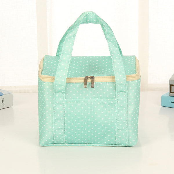 Lunch Tote Bag Oxford Waterproof Cooler Insulated Handbag Large Capacity Storage Containers