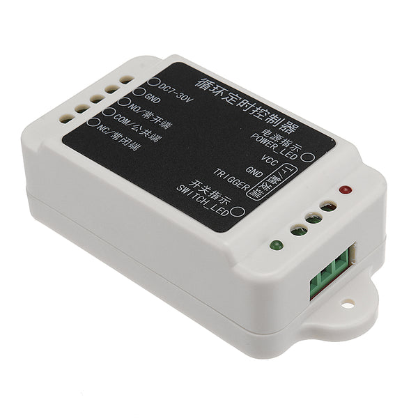 DC7-30V Cycle Timer Switch Relay Delay 1-200S Time Adjustable Cycle Timer Controller Module
