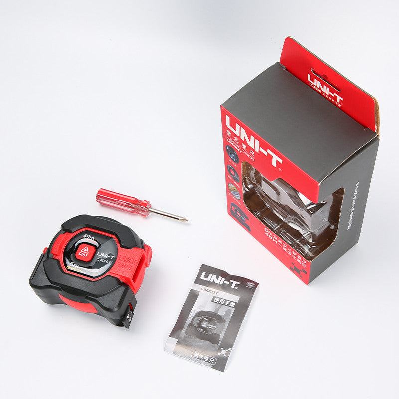 UNI-T LM40T 40M 2-in-1 Laser Tape Measure Digital Laser Rangefinder with LCD Digital Display