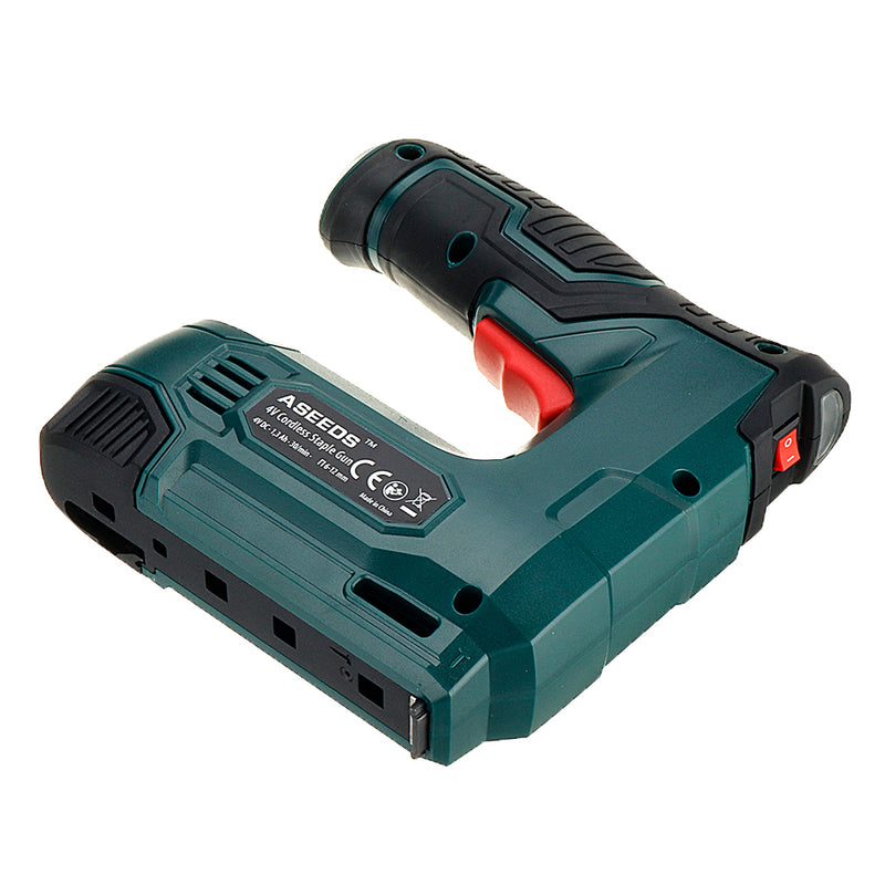 ASEEDS CSG04 4V Power Nail Tool Electric Staple G-un for Upholstery Home Improvement 3000pcs Nails