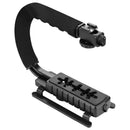 PULUZ PKT3012 C-Shape Stabilizer Video Light Mini Tripod Ball Head Kit for DSLR Action Sports Camera Smartphone