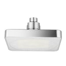 Automatic Square Shower Head Home Bathroom Rainfall Polished 7 Colors Auto Changing LED Light