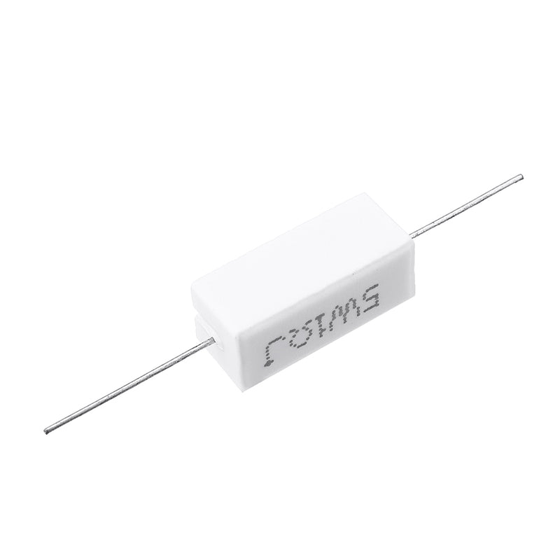 50pcs 5W 1 ohm 1R Ceramic Cement Resistor