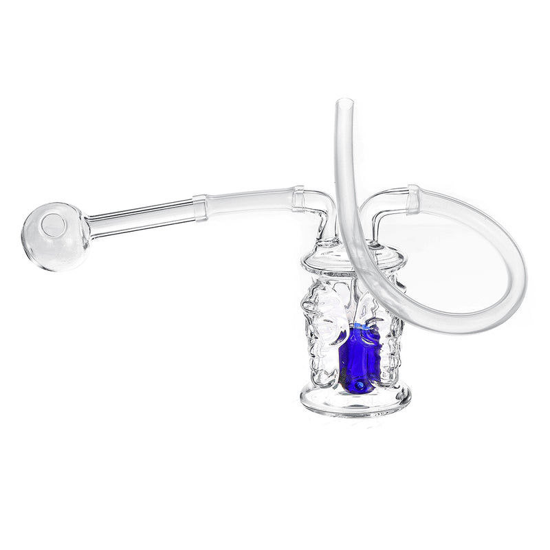 New Glass H ookah Pipes Craft Mini Four-sided Four Skulls Small H ookah Glass Skull