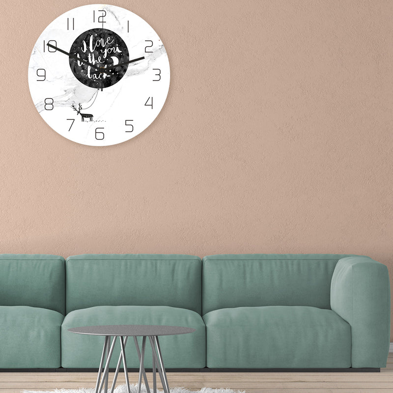 Loskii CC062 Creative Wall Clock Mute Wall Clock Quartz Wall Clock For Home Office Decorations