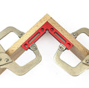 Upgrade Aluminium Alloy 90 Degree 120x120mm Precision Clamping Square Woodworking Machinist Square Positioning Right Angle Clamping Measure