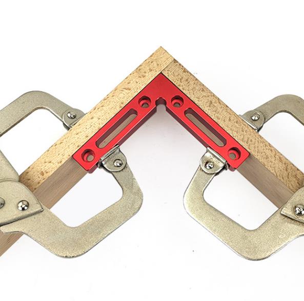 Upgrade Aluminium Alloy 90 Degree 120x120mm Precision Clamping Square Woodworking Machinist Square Positioning Right Angle Clamping Measure