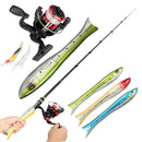 Portable Telescopic Fishing Rod Outdoor Interchangeable Collapsible Handle Fishing Reel Combos Kids Fishing Rod Fishing Tools