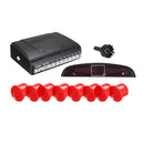 4 Front & 4 Rear Car Parking Sensor LCD Display Monitor Reverse View Buzzer Alarm Detector System