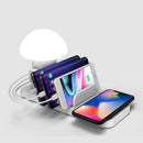 LyRay Tytx-1C Wireless Rechargeable USB LED Night Light Touch Sencer Flexible Dimmable Bedside Desktop Reading Table Lamp Phone Holder