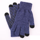 YOINS Winter Knit Gloves for Men Women Touch Screen Anti-Slip Warm Wool Lining Finger Gloves