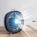 IPRee 5V 4W Mini USB Desktop Fan 3 Cooling Wind Speed Cooler LED Night Light Outdoor Travel