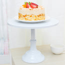 12 Inch Iron Round Cake Stand Pedestal White Pink Dessert Holder Wedding Party Decorations