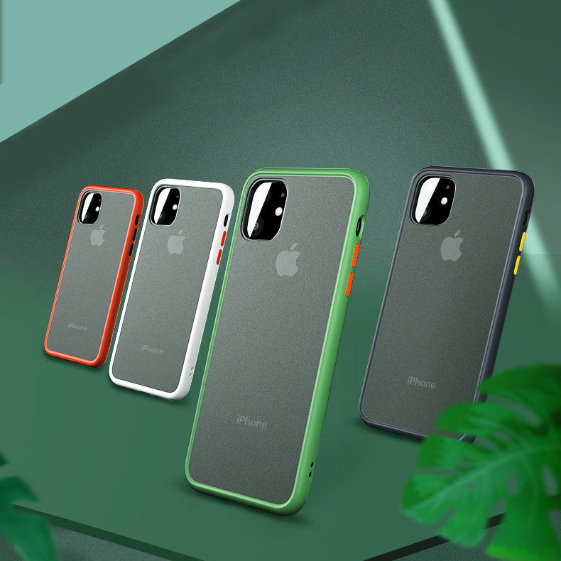 CAFELE Shockproof Anti-fingerprint Ultra-thin Frosted Soft Silicon Edge+Hard PC Translucent Protective Case for iPhone 11 Pro 5.8 inch