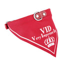Yani HG-PLJ1 Pet Dog Red Imperial Crown Adjustable Collars Pet Cool Decoratoive Towel Pet Drcoration