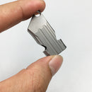IPRee Titanium Alloy Double Pipe Whistle Camping Hiking Survival Whistle Keychain Whistle Key Finder