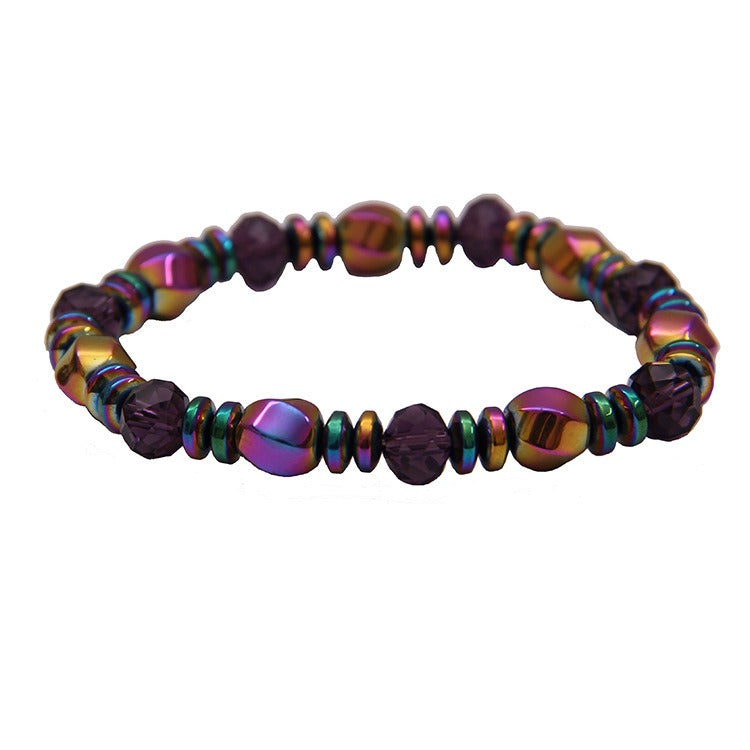 Ethnic Black Gallstone Hand-woven Bracelet Retro Colored Beaded Bracelet Unisex